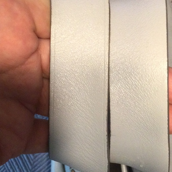 Michael Kors blue pebble leather satchel with canvas lining and 6  pocket. - Picture 5 of 13